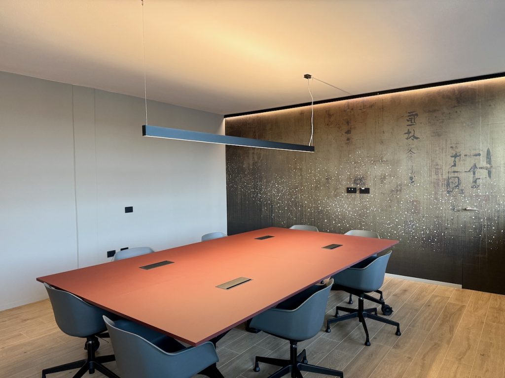 Sala riunioni da un angolo